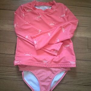 Carter's Coral Pink Kids Rashguard Set